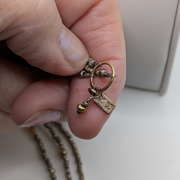 Elegant Mixed Metal Beaded Cross Bracelet - Picture 4 of 4